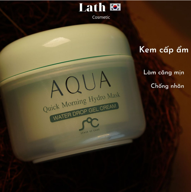 Gel dưỡng ẩm dịu nhẹ, chiết xuất lô hội SOC Aqua Quick Morning 80g