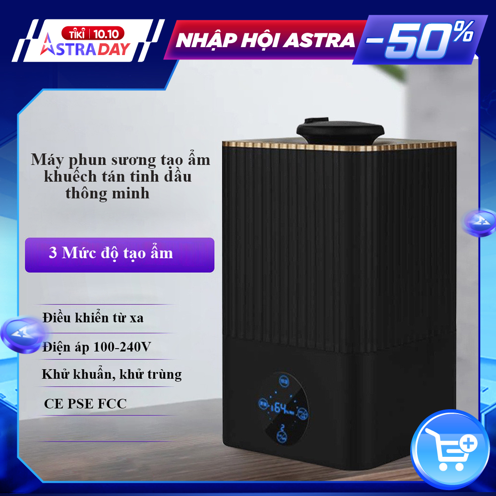 Máy Tạo Ẩm Phun Sương Khuếch Tán Tinh Dầu Dung Tích Lớn 5.5 Lít Dành Cho Văn Phòng, Gia Đình