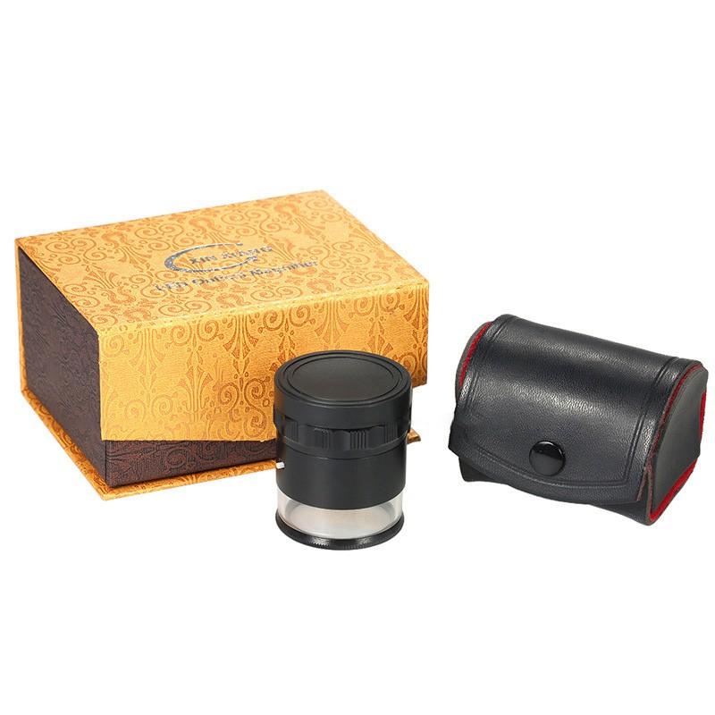 Kính Lúp 10X Có Đèn Cao Cấp K7175 - Có Thước Đo