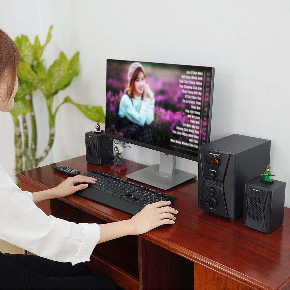 [Hàng Chính Hãng] Loa SoundMax A-828 có bluetooh thiết kế nhỏ gọn  | Loa máy tính SoundMax A828 - Loa Nghe Nhạc Bluetooth