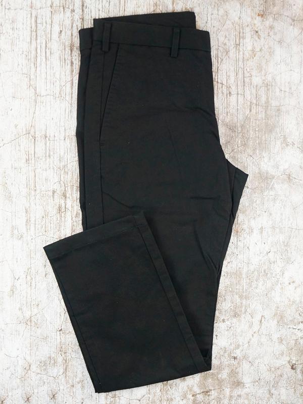 Quần Kaki Nam MEN Slim Fit Chino Flat Front Pants BLACK - SIZE 28-29-30-32-33-34-35-36