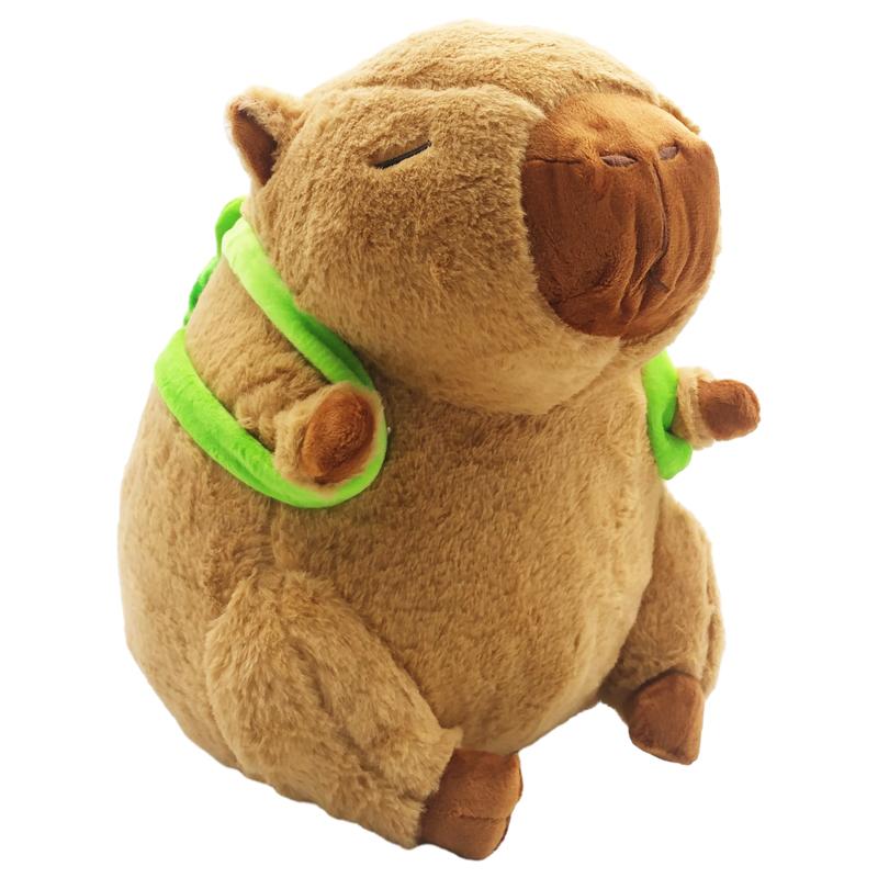 Thú Bông Capybara Đeo Balô Rùa 40 cm - ZooZoo 40310