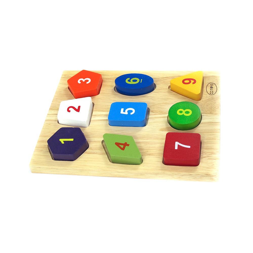Đồ chơi gỗ Bộ xếp hình khối 9 chi tiết | Winwintoys 63042 | Tăng khả năng tư duy và khéo léo | Đạt chứng nhận CE và CR