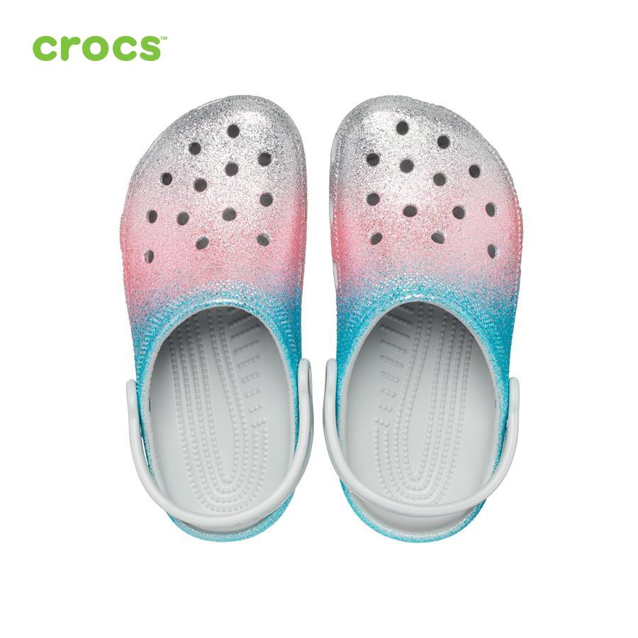 Giày lười trẻ em Crocs FW Classic Clog Kid Glitter Shimmer/Multi - 206993-0ZT