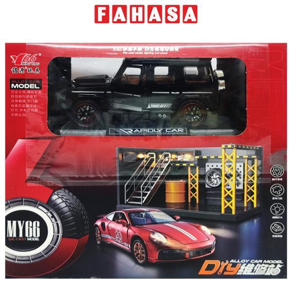 Đồ Chơi Mô Hình Xe 1:32 Mercedes Benz Big GBabos G800 Và Gara Sửa Chữa Ô Tô - Ming Ying 66 MY66-M5277X - Màu Đen