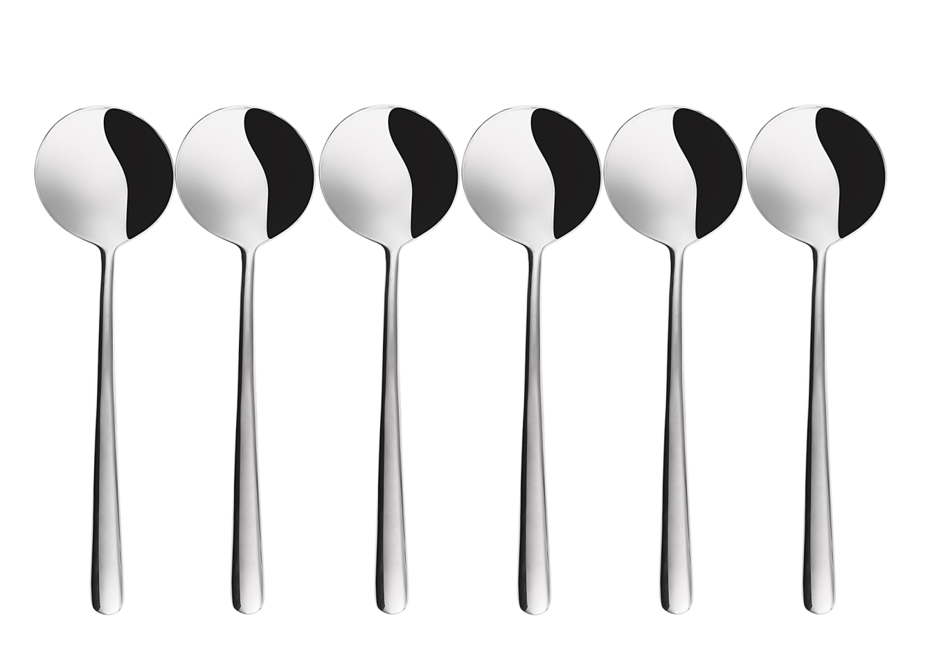 Bộ 6c Muỗng Súp 106173 - Inox 304 Stainless Steel 18/10 Đồ dùng bàn tiệc nhà hàng khách sạn cao cấp (Set of 6pcs Soup Spoon SS18/10)