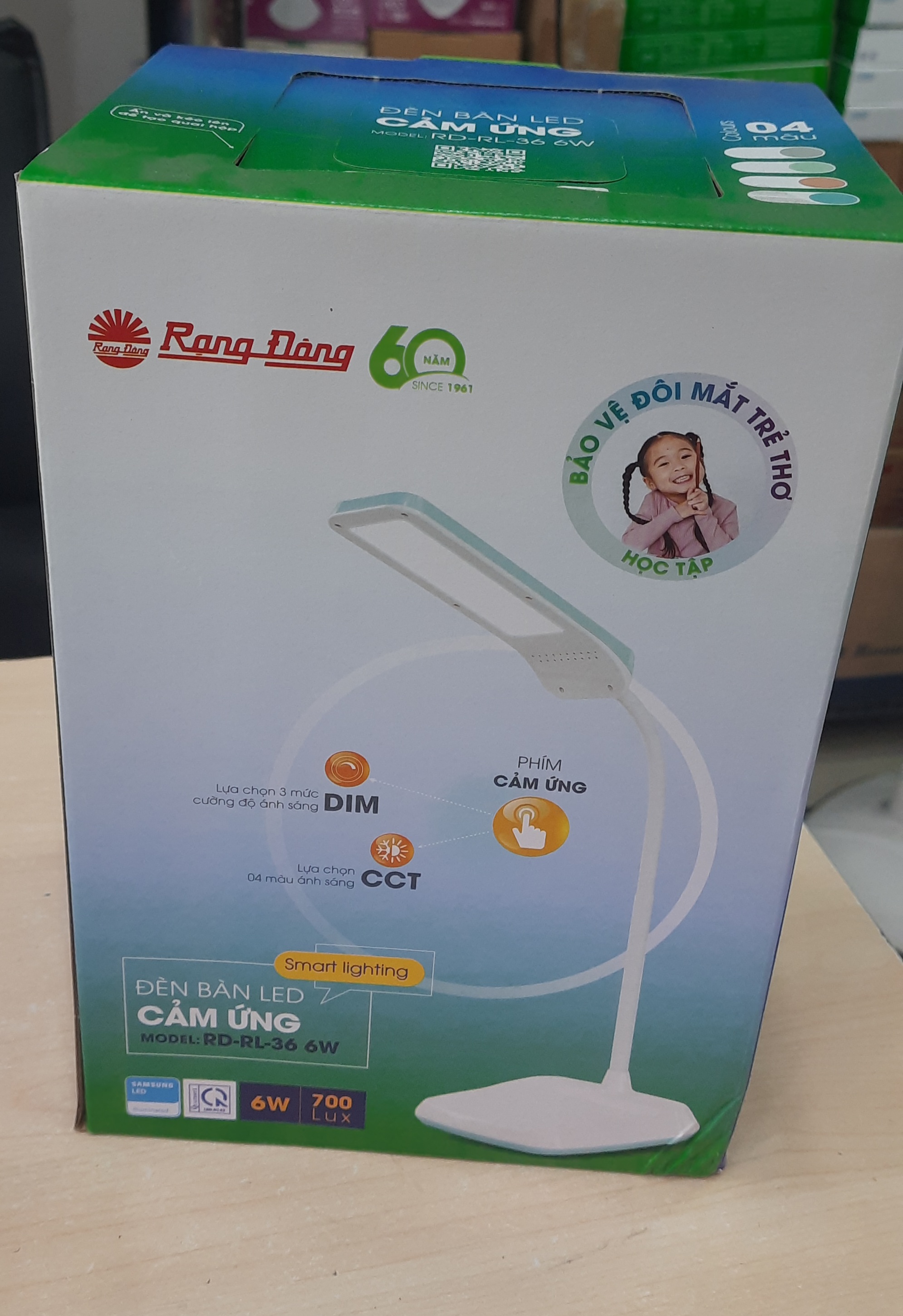 ĐÈN BÀN LED CẢM ỨNG 3 CHẾ ĐỘ RẠNG ĐÔNG