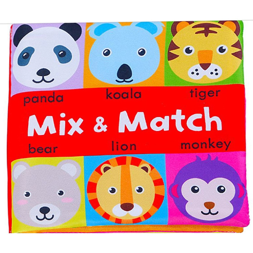 Sách Vải An Toàn Cho Bé Từ Sơ Sinh - Sách Vải Match & Mix Động Vật