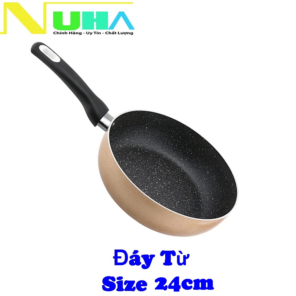 Chảo chống dính đáy từ Elmich-2024MN dày chất lượng size 24cm không kén bất kì bếp nào-Hàng chính hãng