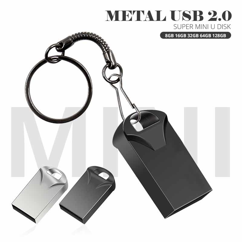 Ổ đĩa flash USB Tốc độ cao 2.0 Mini Flash Pendrive 128GB 64GB 32GB 16GB 8GB CLE USB 2.0 DRIT PEN DRIVE 64GB 128GB miễn phí vận chuyển