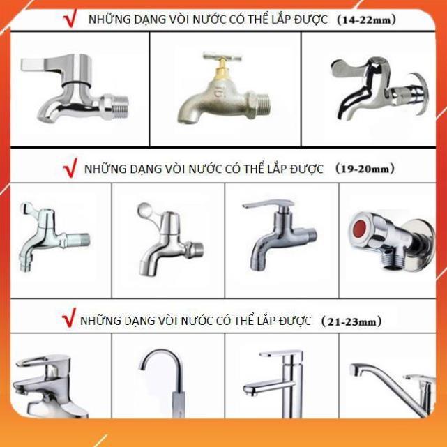 Bộ dây vòi xịt nước rửa xe, tưới cây . tăng áp 3 lần, loại 7m, 10m 206701 đầu đồng,cút đồng, + tặng đai