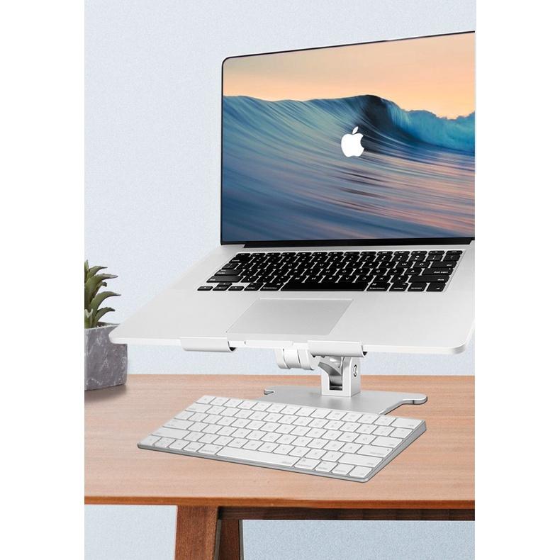 Giá đỡ nhôm MT99 cho iPad, Laptop, Macbook điều chỉnh độ cao, gấp gọn, size lớn.