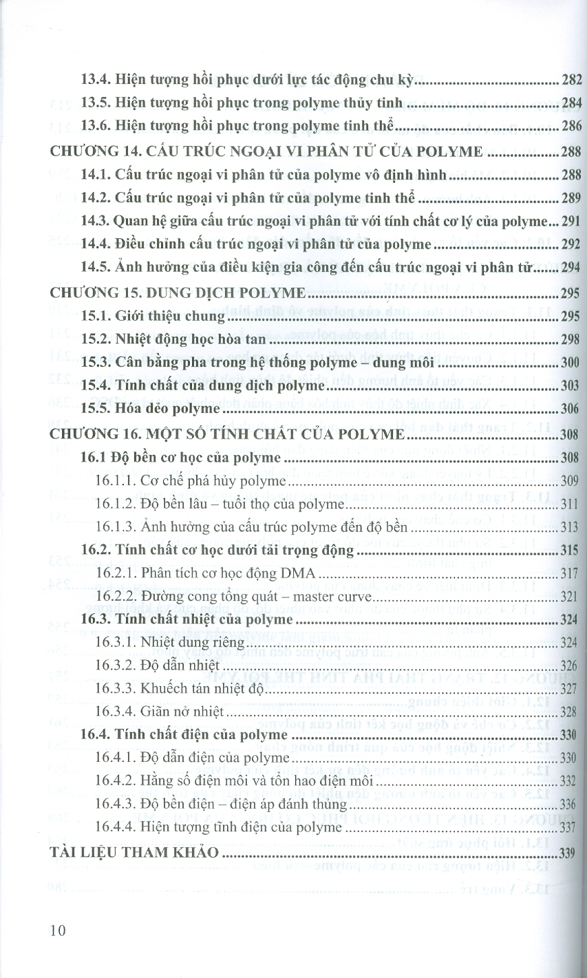 Hóa Học Và Hóa Lý Polyme - PGS.TS. Đặng Việt Hưng, GS.TS. Bùi Chương