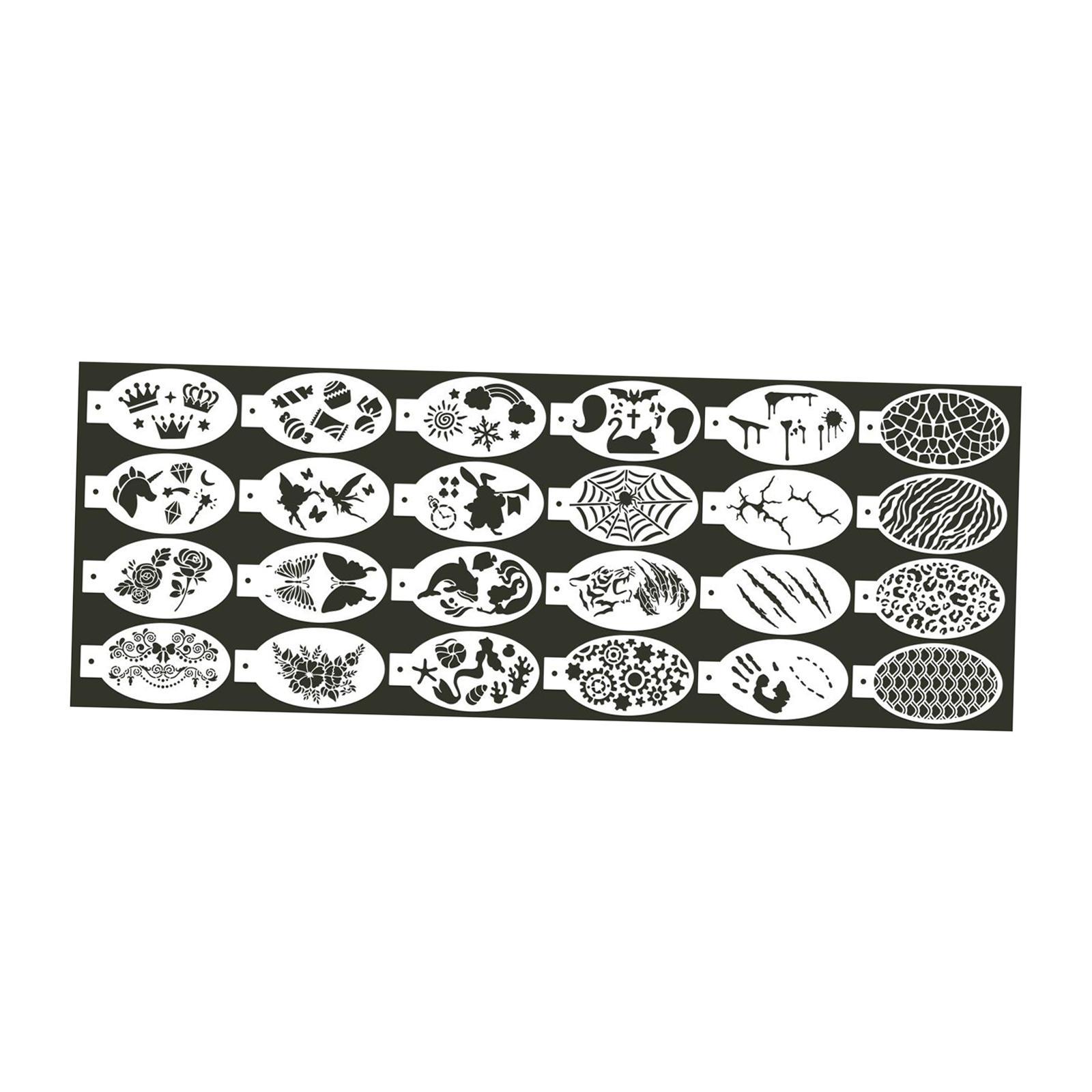 Face Paint Stencils Set for Children Adult DIY Party Supplies Painting