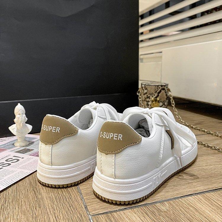 Giày Thể Thao Buộc Dây Đế Bằng Phong Cách Anh Quốc Cho Nữ