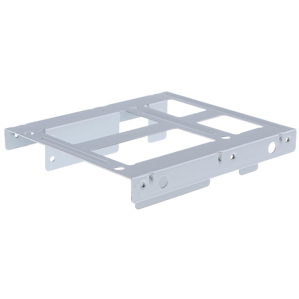 2.5'' to 3.5'' SSD to HDD Metal Adapter-Mounting Bracket Hard Drive White