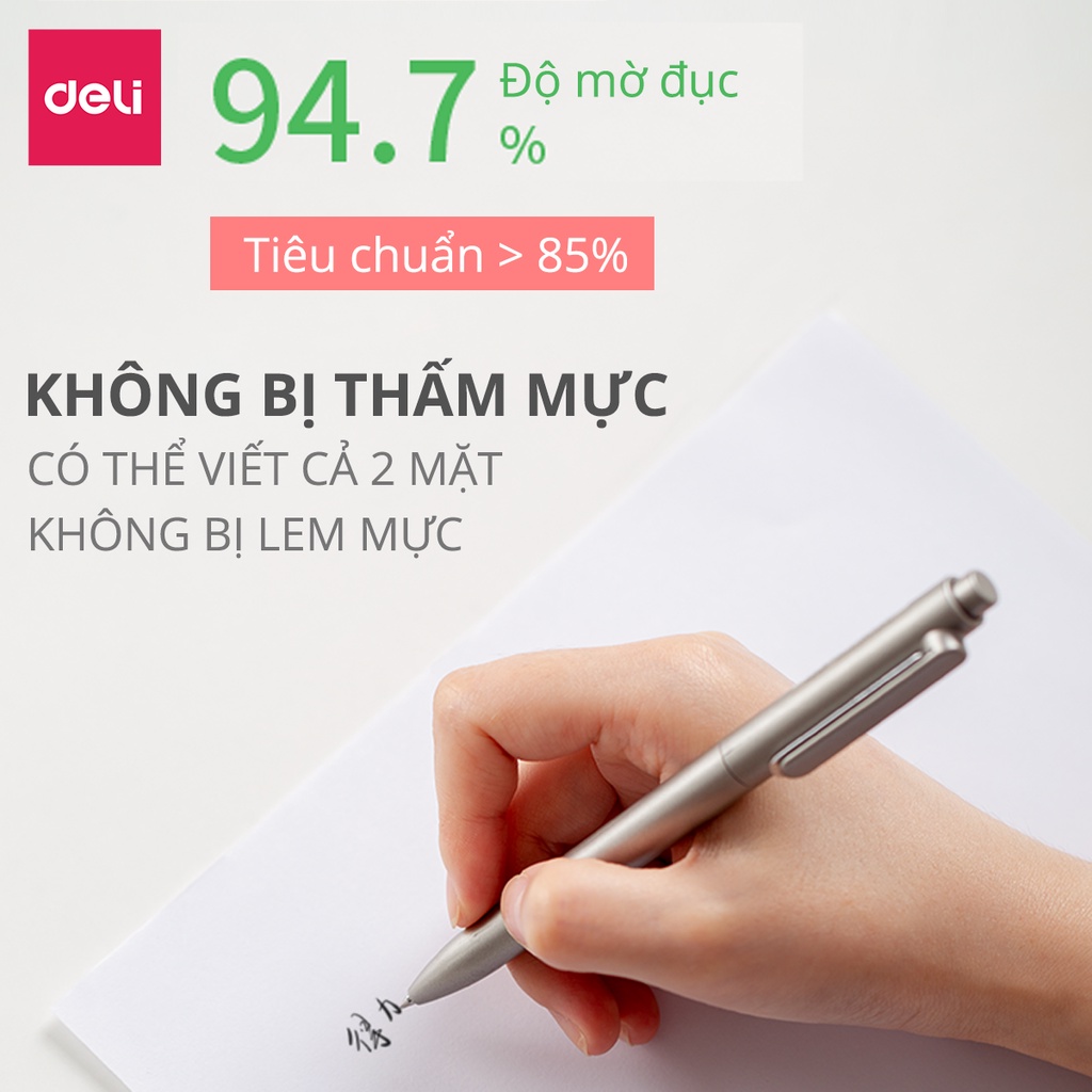 Thùng 5 Ream Giấy In Photo A4 Deli 70gsm - Chống Thấm, Khử Tĩnh Điện - 1 Ram 500 Tờ - W7421