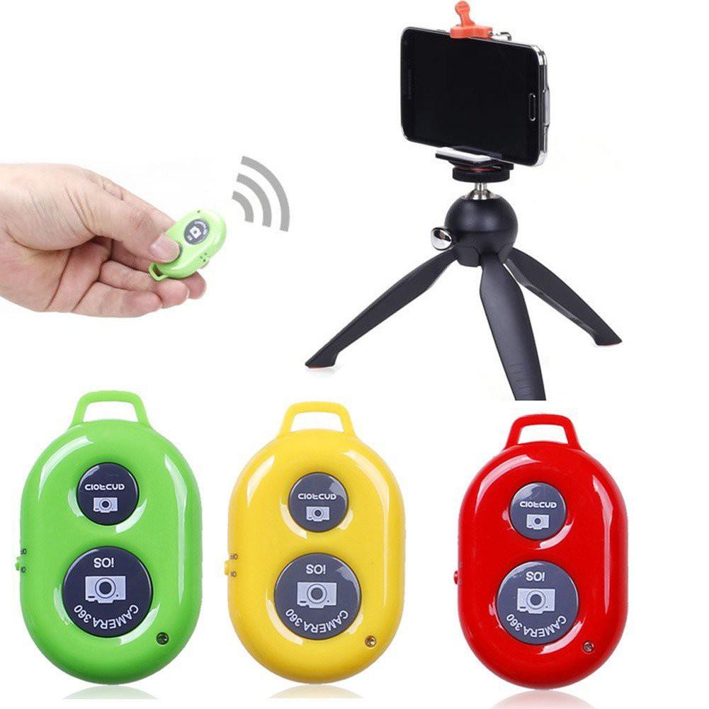 Remote Điều khiển chụp ảnh không dây bluetooth từ xa cho điện thoại Shutter tiện lợi siêu bền đi du lịch dã ngoại selfie