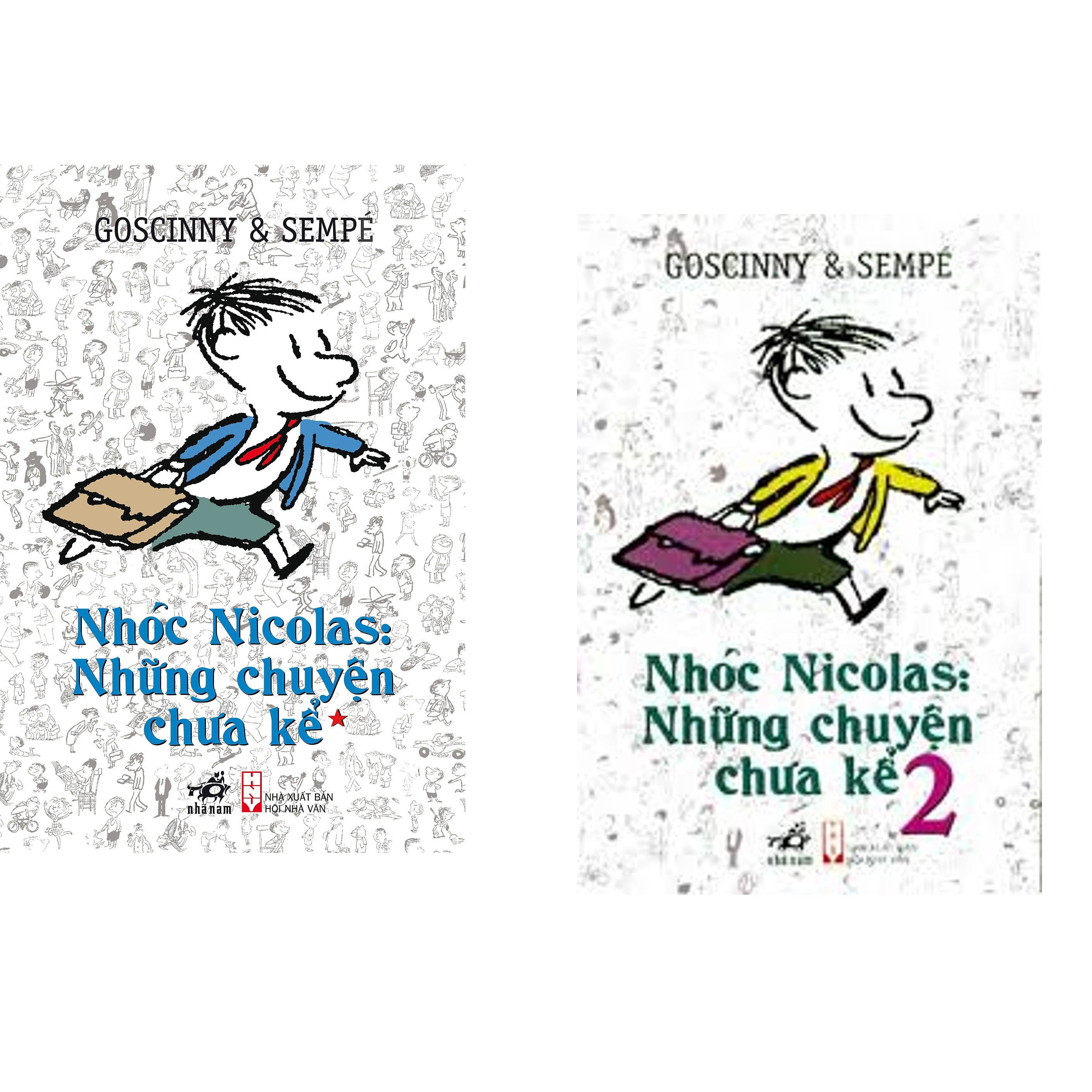 Combo 2 cuốn sách: Nhóc Nicolas: Những chuyện chưa kể Tập 1 + Nhóc Nicolas: Những chuyện chưa kể Tập 2