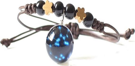 Vòng Tay 12 Cung Hoàng Đạo Thời Trang Màu Nâu Cung Cự Giải