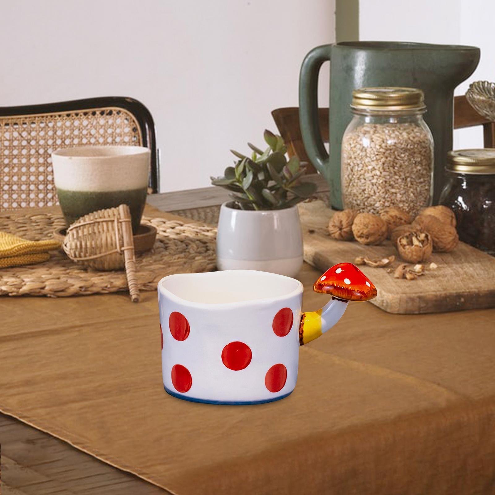 2 Pieces Mushroom Dinnerware Cold Kettle & Cup Container Microwave Safe