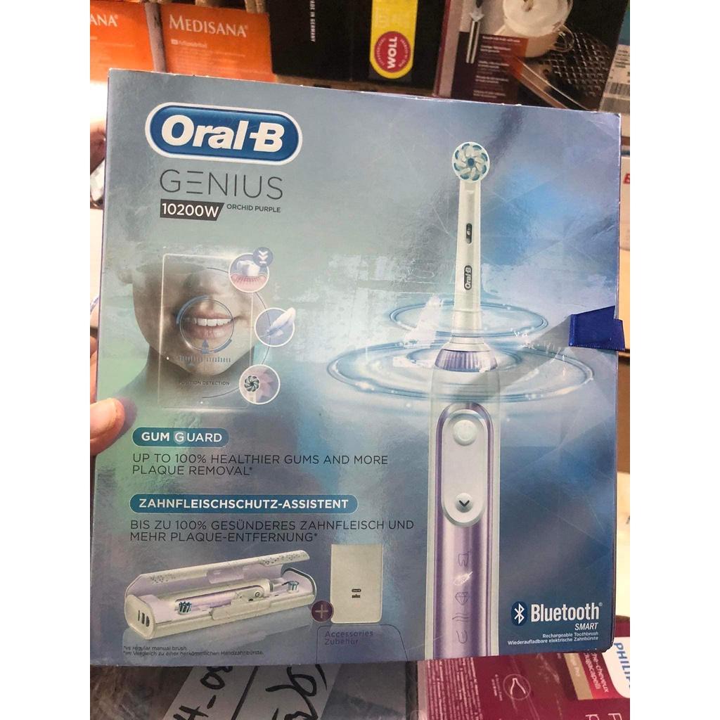 Bàn Chải Điện Oral-B Power Genius 10200W, Loại Bỏ 99% Vi Khuẩn, Cặn Bám, Ngừa Sâu Răng, Thương Hiệu Số 1 Thế Giới