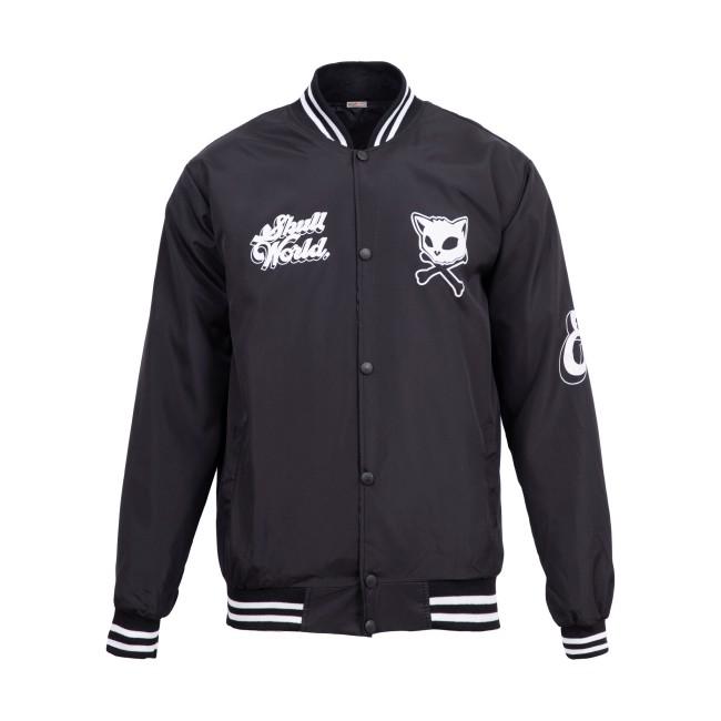 Áo khoác bomber Skull world , chất vải dù, unisex AKDKW01