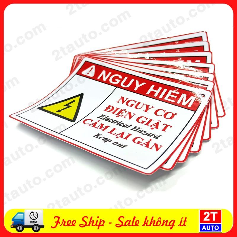 STICKER TẤM DÁN LOGO CẢNH BÁO ĐIỆN GIẬT, CẢNH BÁO ĐIỆN NGUY HIỂM, CẢNH BÁO AN TOÀN ĐIỆN