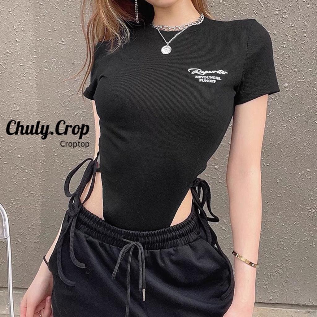 Áo bodysuit khoét eo hot Tiktok. Vải cotton Quảng Châu chất siêu đẹp, mịn