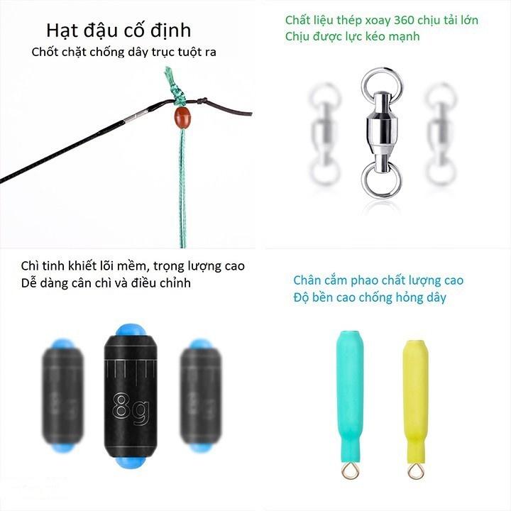 Trục Câu Đài Săn Hàng Quấn Sẵn Nylon Cao Cấp Chuyên Câu Cá Lớn Bọc Silicon Siêu Bền DC24