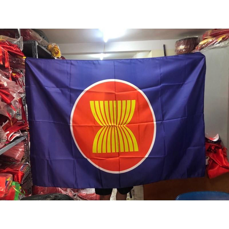 Cờ Asean 1x1,5m in thẩm thấu 1 lớp vải