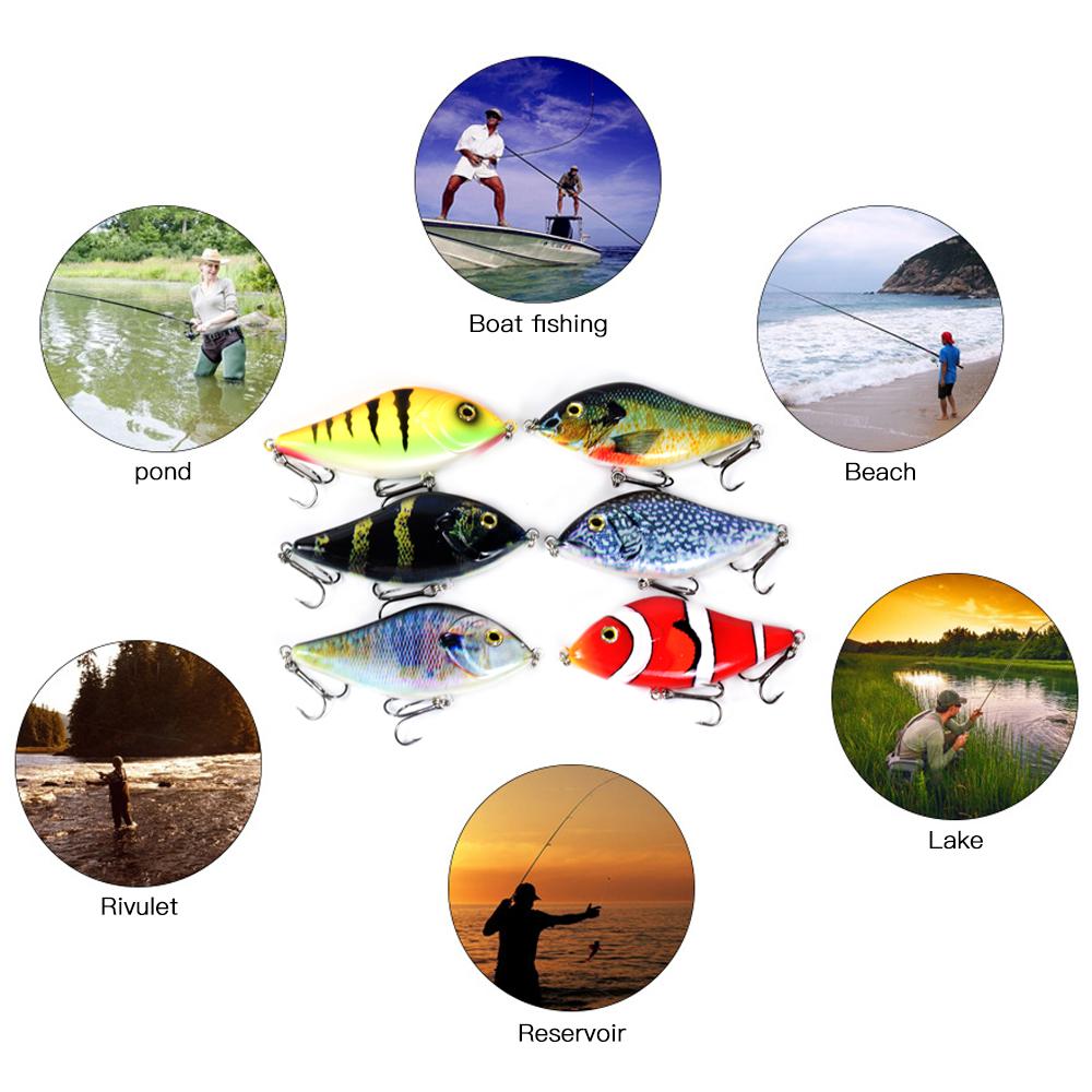 Mồi câu cá sinh học LURE mồi câu cá cứng Mồi nhân tạo sống động như thật