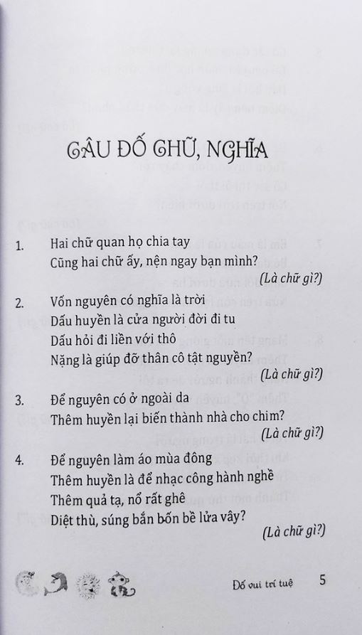 Sách - Đố vui trí tuệ