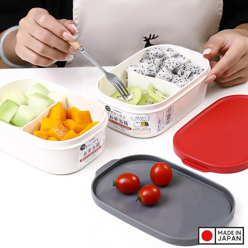 Hộp cơm trưa có vách chia ngăn Nakaya 650m - Hàng Nội Địa Nhật Bản
