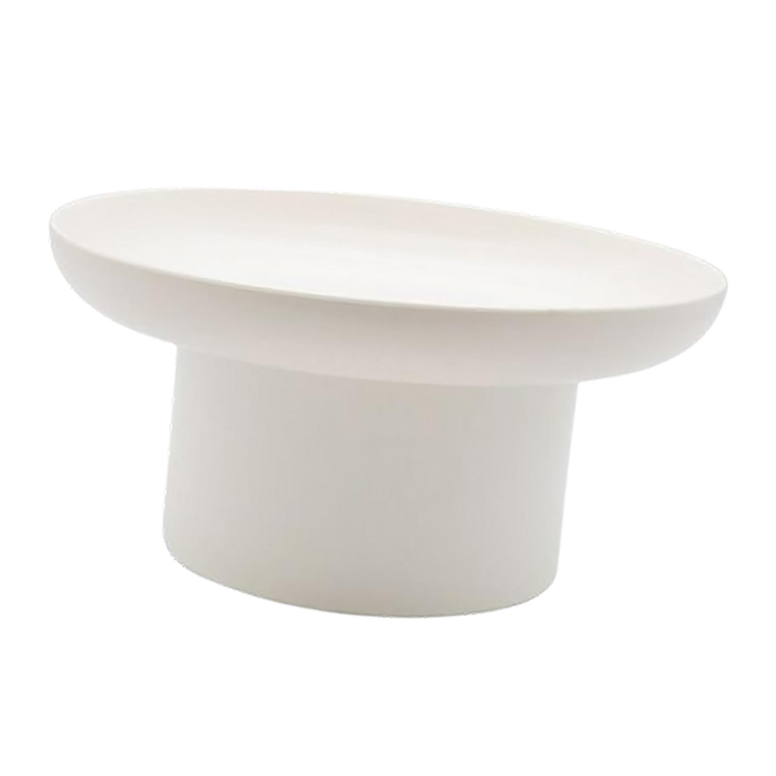 Round Stand Tray Cake Plate for Dessert Pastry Fruit Small White