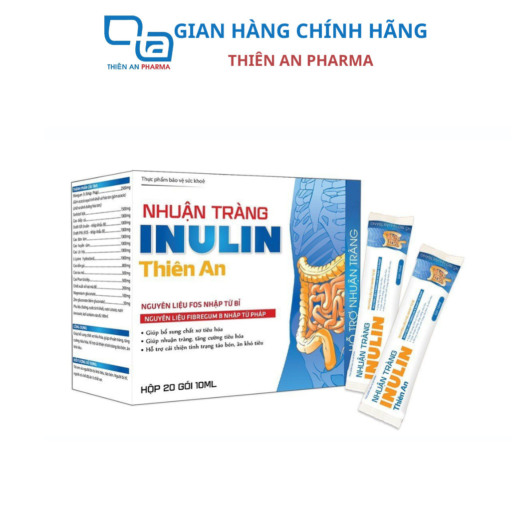 Nhuận Tràng Inulin Thiên An Hỗ Trợ Bổ Sung Chất Xơ Tiêu Hóa, Hỗ Trợ Nhuận Tràng, Hỗ Trợ Tăng Cường Tiêu Hóa