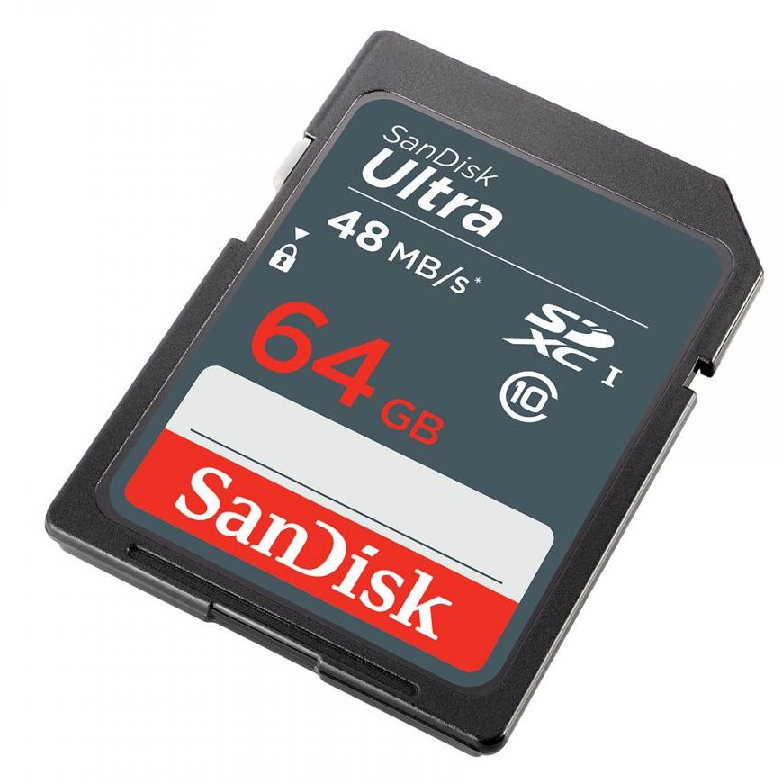 Thẻ nhớ 64GB SDXC Ultra C10 Read 48MB/s SanDisk - Hàng Chính Hãng
