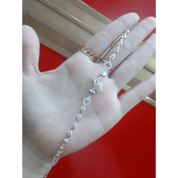 Lắc tay hoa hồng đính đá YN JEWELRY
