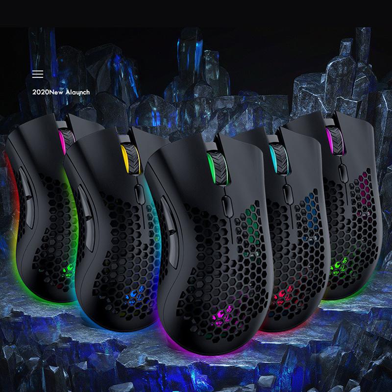 7 Phím 2400DPI Với USB Thu Gọn Nhẹ Chuột Không Dây Tổ Ong Chuột Chơi Game Dành Cho Máy Tính Xách Tay Máy Tính Máy Tính Game Thủ Mause