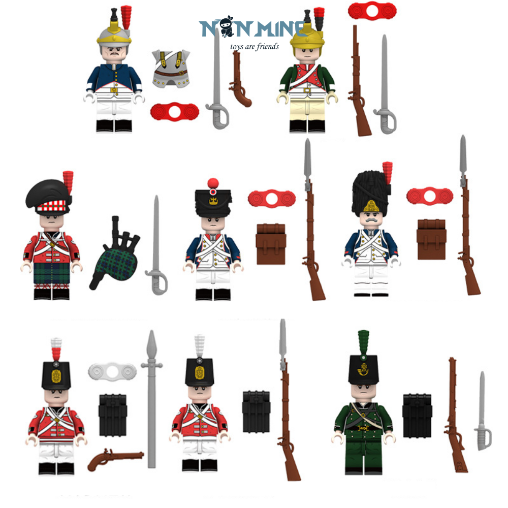 Đồ Chơi Minifigures Lính Lắp Ráp Mô Hình Nhân Vật Napoleon N001- 008