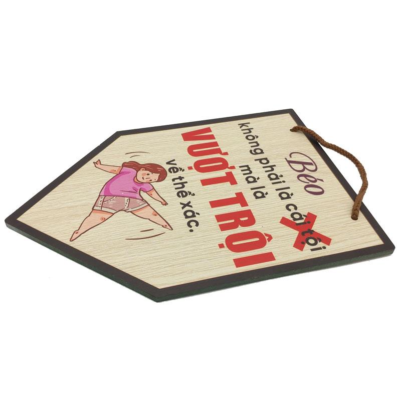 Tranh Gỗ Decor Trang Trí - Ngọc Phương NP002 - Béo Không Phải Cái Tội