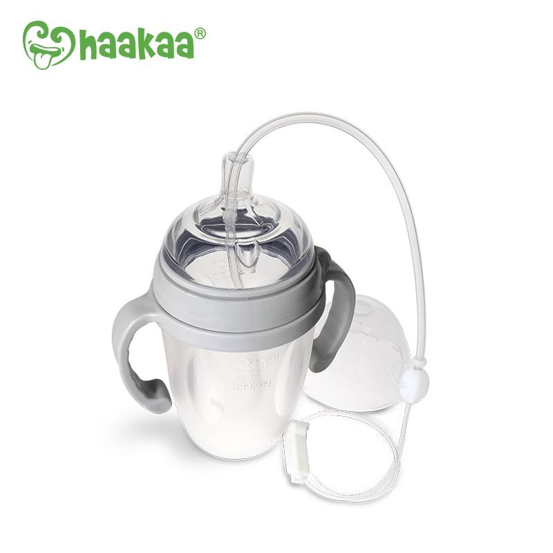 Combo Bình sữa silicone Gen.3 250ml và bộ ống hỗ trợ cho bé ti Haakaa