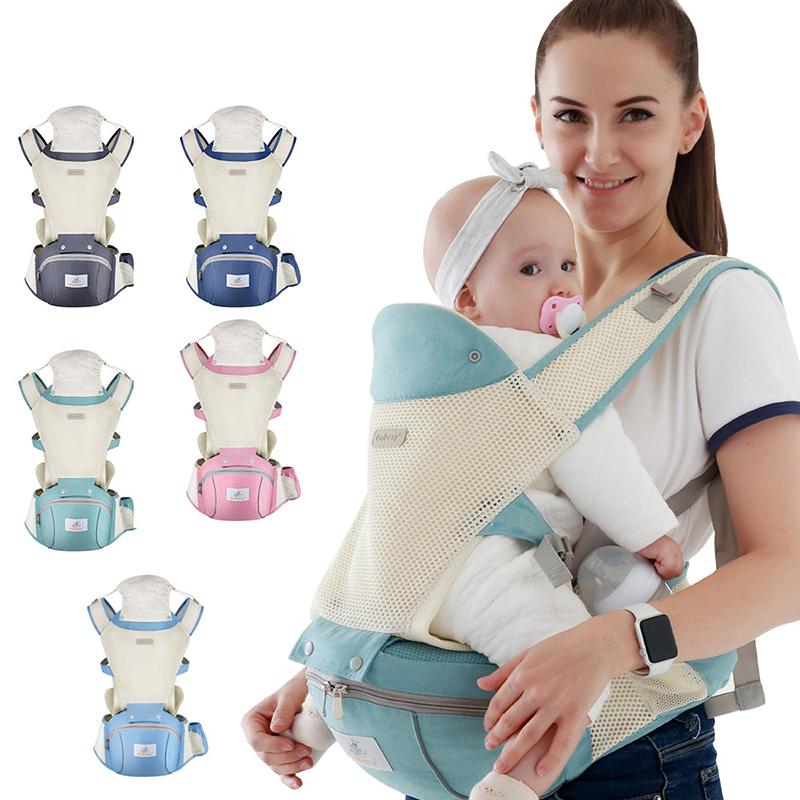 Ergonomic Em Bé Sơ Sinh Kid Cho Bé Hipseat Sling Mặt Trước Kangaroo Quấn Bé Tàu Sân Bay Cho Bé Du Lịch Hoạt Động Bánh Răng