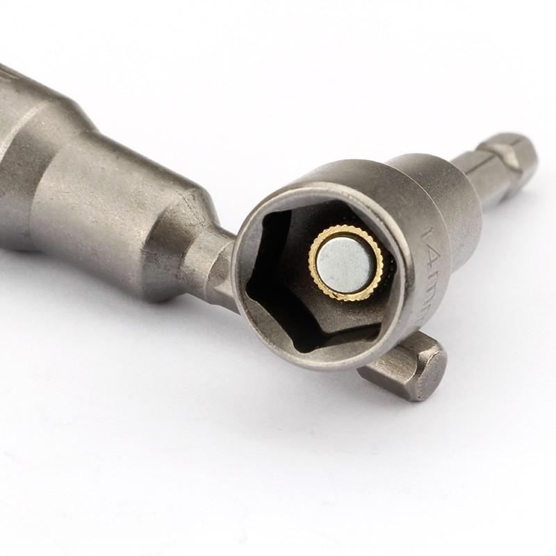 Bộ tua vít điện đầu lục giác từ tính dài 65mm 1/4" Crv 6-24mm