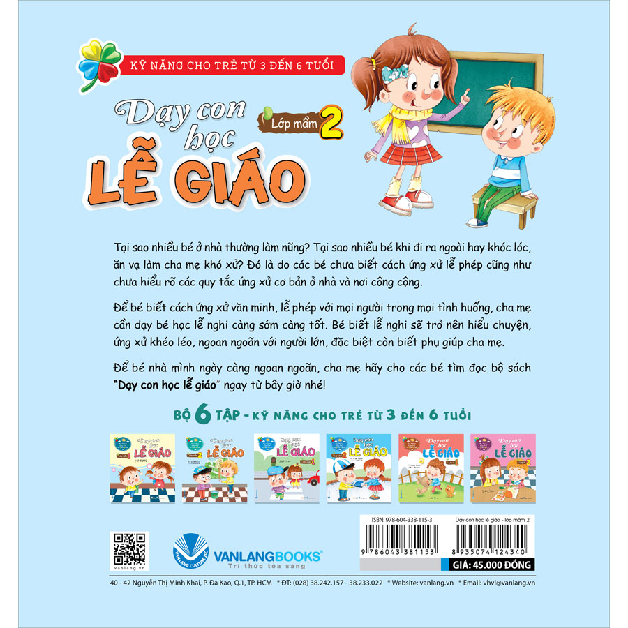 Dạy Con Học Lễ Giáo - Lớp Mầm 2 (Tái Bản)