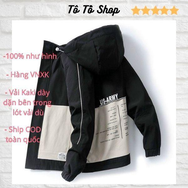 Áo Khoác Kaki Nam ️️ Áo Khoác Nam Chất Liệu Kaki Dày Dặn 2 Lớp Thời Trang 4 Mùa Hàng VNXK Tô Tồ Shop - AKKKN4