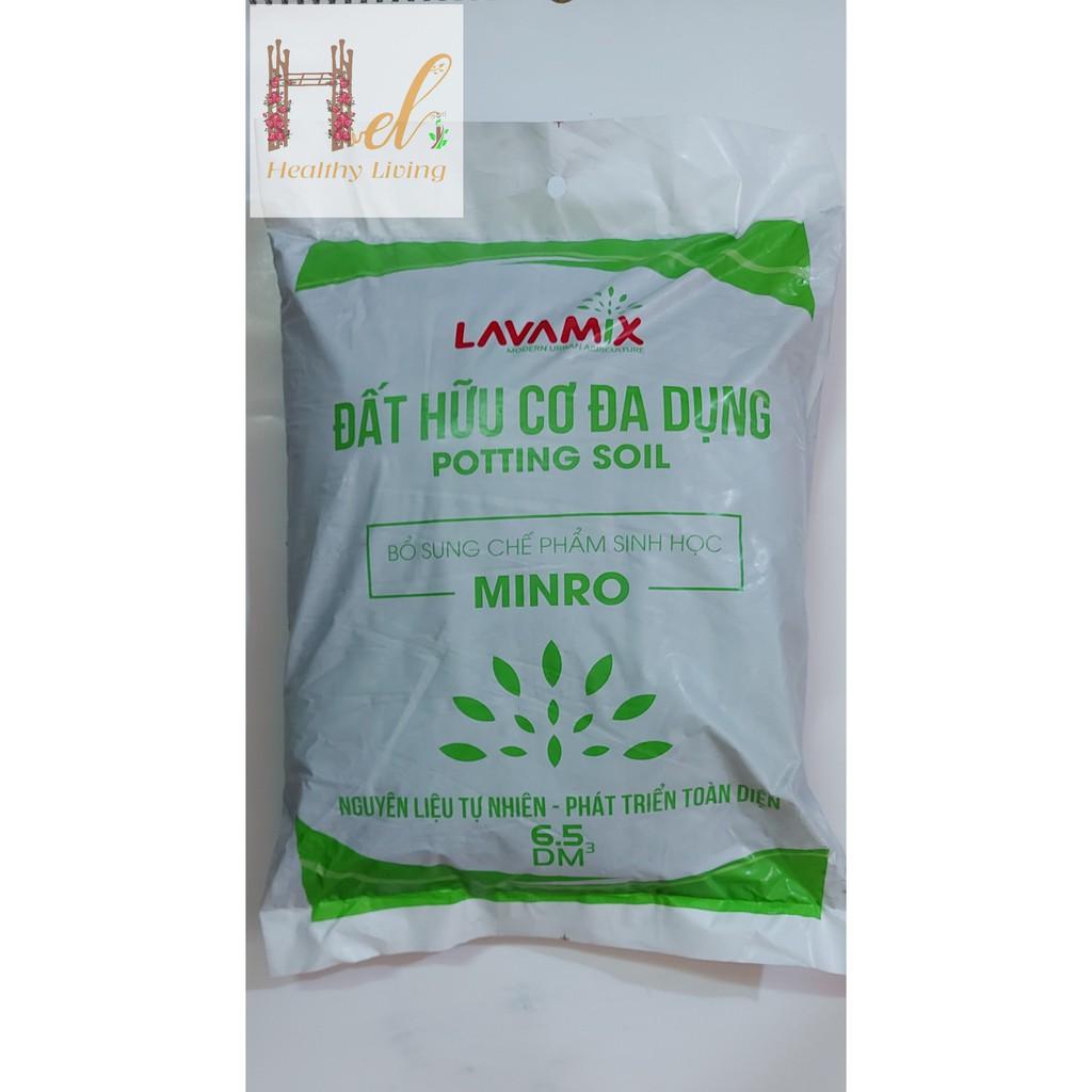 Đất Sạch Đất Hữu Cơ Đa Dụng Lavamix 6.5dm3 Trồng Rau Sạch Hoa Kiểng Bằng Đất Sạch, Xơ Dừa, Phân Bón Hữu Cơ