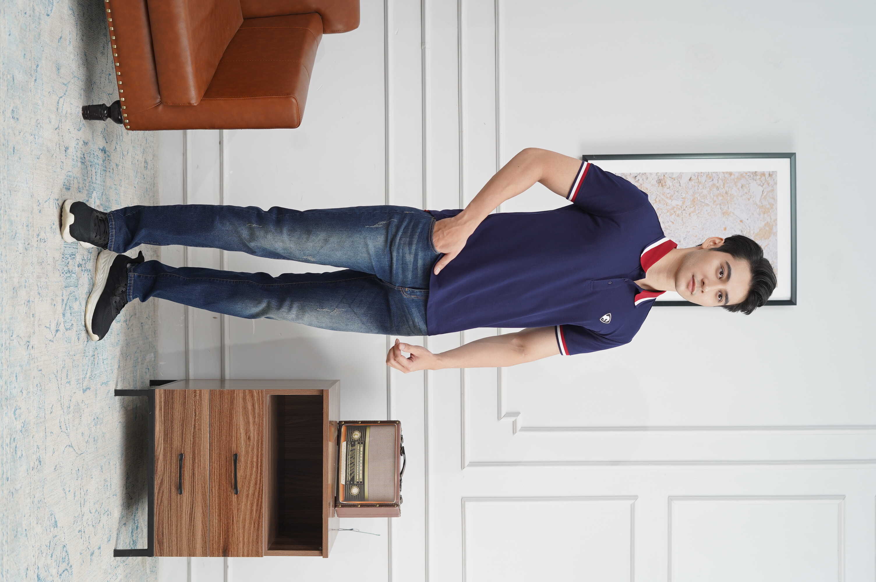 Áo thun Polo nam ngắn tay JONATHAN AP014 vải cá sấu cotton cao cấp, chuẩn form, nam tính, lịch lãm, sang trọng