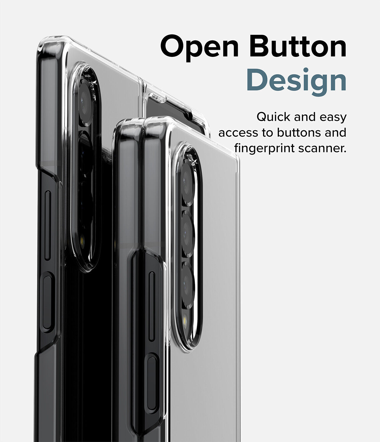 Ốp lưng chống sốc trong suốt cho Samsung Galaxy Z Fold 4 hiệu Likgus Crashproof giúp chống chịu mọi va đập - hàng nhập khẩu