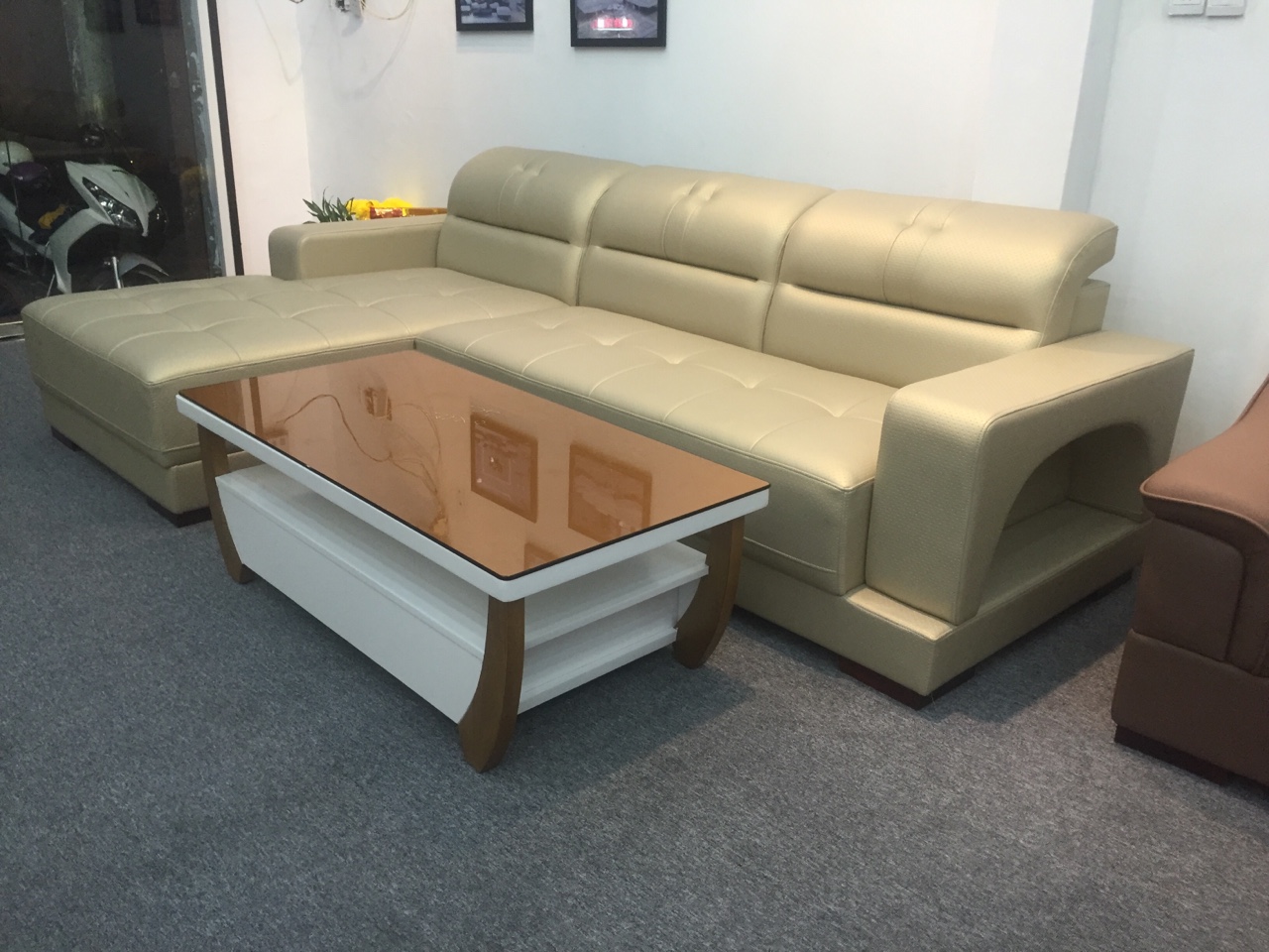 Bộ Sofa Tay Vuông Sang Trọng - Ghế Salon Phòng Khách Hiện Đại